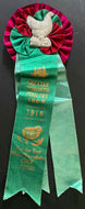 1916 Greater Toronto Poultry Show Ribbon + Pinback Best Wyandotte Cock In Show