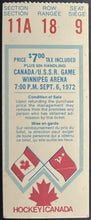 Load image into Gallery viewer, 1972 Summit Series Canada vs USSR Hockey Ticket Stub Game 3 Winnipeg Arena iCert
