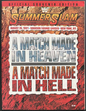 Load image into Gallery viewer, 1991 WWF Summerslam Program Macho Man Randy Savage Madison Square Garden
