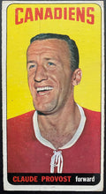 Load image into Gallery viewer, 1964-65 Vintage Montreal Canadiens Claude Provost Topps Tallboy NHL Hockey Card
