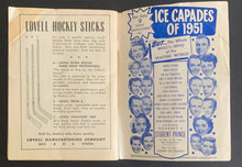 Load image into Gallery viewer, 1951 Hendy Hockey Guide Book Chuck Rayner Cover NHL Vintage Sports Publication
