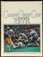 1978 CFL Grey Cup Football Program CNE Stadium Edmonton Eskimos vs Alouettes