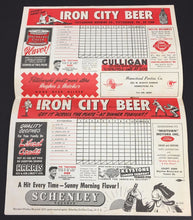Load image into Gallery viewer, 1947 Boston Braves v Pittsburgh Pirates Baseball Vtg Program Honus Wagner MLB

