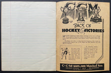 Load image into Gallery viewer, 1940's CCM Scribbler Blue Exercise Book Bicycles Featured Vintage Original
