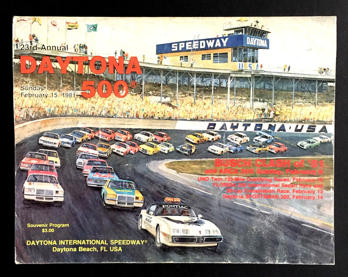 1981 Daytona 500 International Speedway Florida Vtg Racing Program