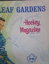 Load image into Gallery viewer, 1968 Maple Leaf Gardens New York Rangers Autographed x7 Program Signed HOF JSA
