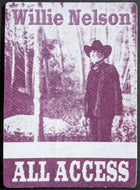 Willie Nelson Silk All Access Tour Backstage Pass Country Music LOA Vintage