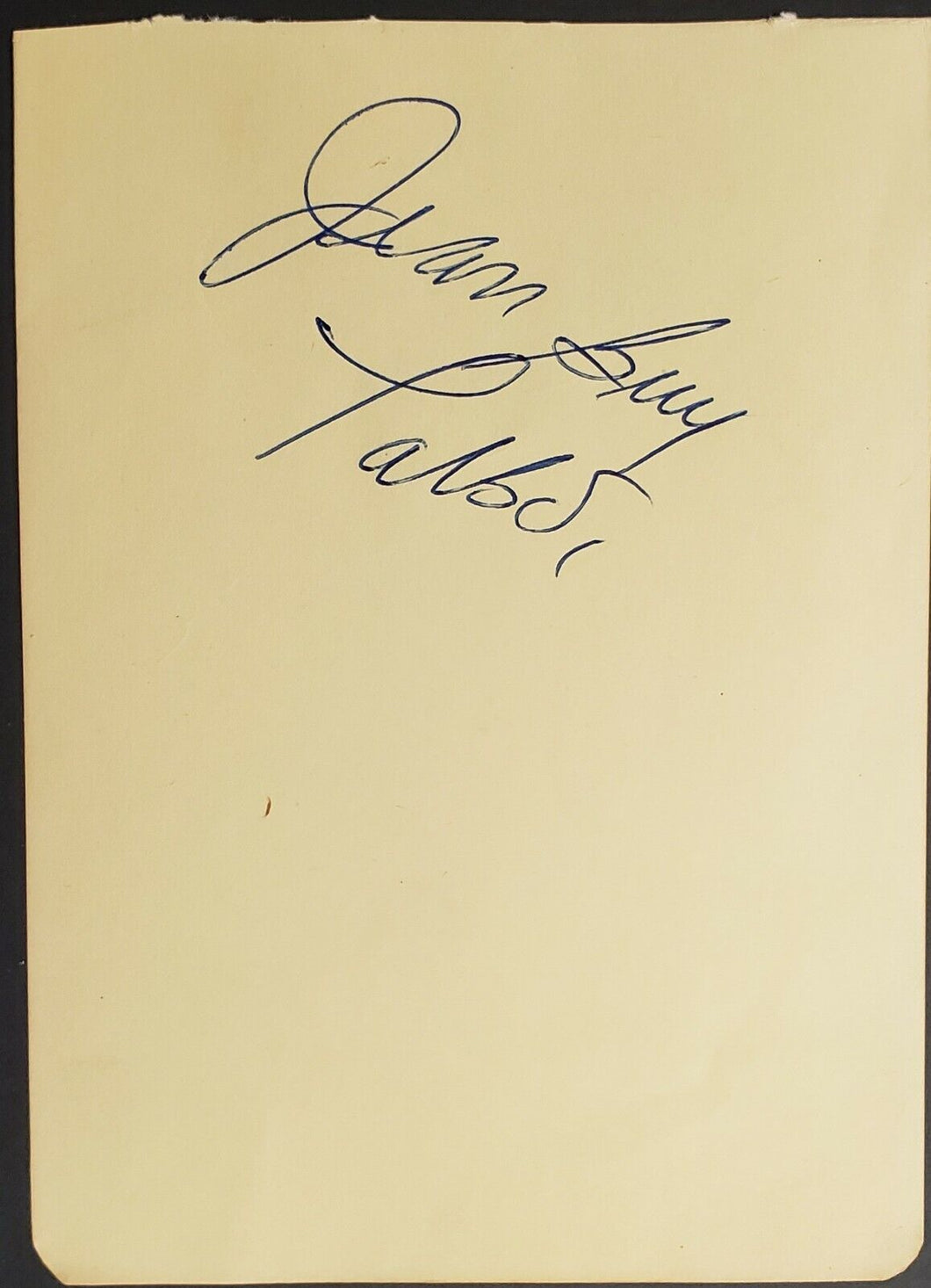 1960s NHL Autos Signed Page Canadiens Jean-Guy Talbot + Blackhawks Chico Maki