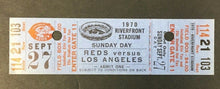 Load image into Gallery viewer, 1970 Cincinnati Reds Los Angeles Dodgers Division Win Baseball Ticket MLB
