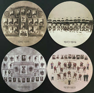 Vintage Montreal Canadiens NHL Hockey Team Photo Coasters Stanley Cup Teams