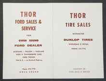 Load image into Gallery viewer, 1966 Hockey Program NHL OldTimers vs Owen Sound Mercury Old Timers Harry Watson
