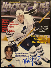 Load image into Gallery viewer, 2003-04 Signed Hockey Life Magazine Autographed Matt Stajan Toronto Maple Leafs
