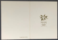 Load image into Gallery viewer, 1998 Nagano XVIII Winter Olympics Athletes Participation Diploma Vintage
