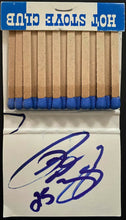 Load image into Gallery viewer, Maple Leaf Gardens Hot Stove Club Matches Autographed By Peter Zezel Toronto
