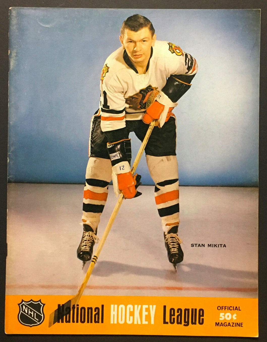 1969 NHL Philadelphia Spectrum Game Program Chicago Blackhawks Beat Flyers 12-0