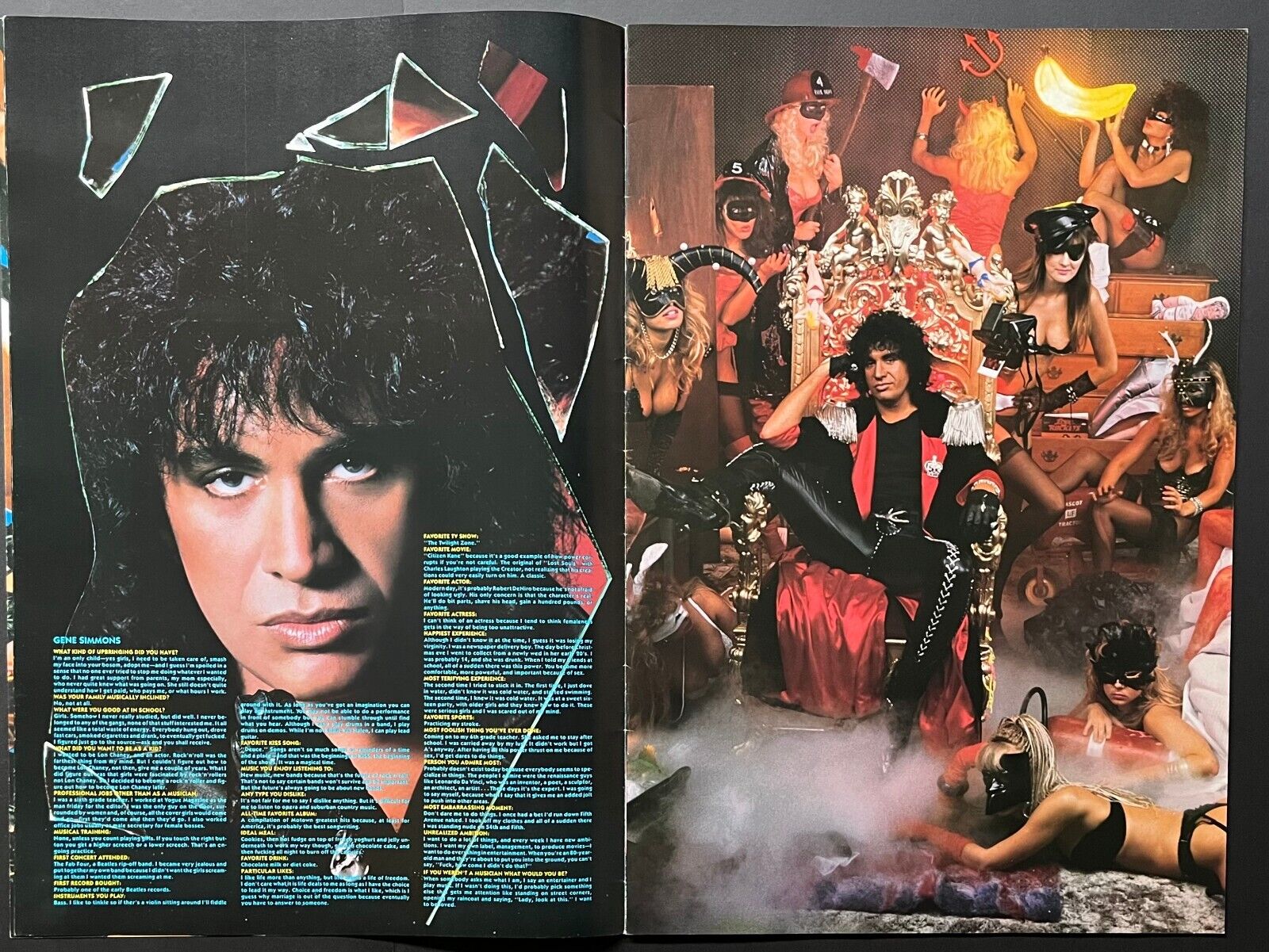 KISS Crazy Nights World Tour 1987-88 Original Concert Program VTG