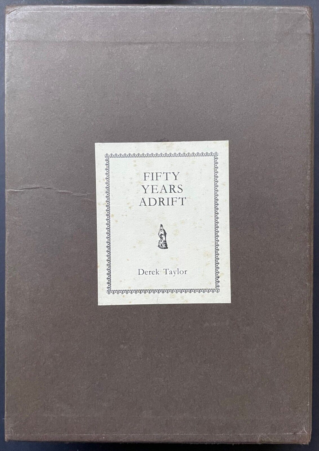 George Harrison + Author Signed Fifty Years Adrift Autographed Book Beatles JSA