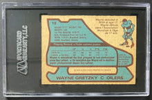Load image into Gallery viewer, 1979-80 O-Pee-Chee #18 Wayne Gretzky Rookie Card NHL Hockey RC Oilers SGC 3.5 VG
