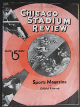 Load image into Gallery viewer, 1936 Chicago Stadium Rare Hockey Doubleheader Program Blackhawks vs NY Rangers
