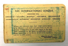Load image into Gallery viewer, 1963 Baseball Writers Association International League Season Press Pass Globe
