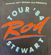 Load image into Gallery viewer, 1984 Rod Stewart Camouflage Tour Vintage Original Concert Band T-Shirt L
