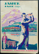1930 Canadian National Railways Travel Booklet Promoting Jasper Park Lodge