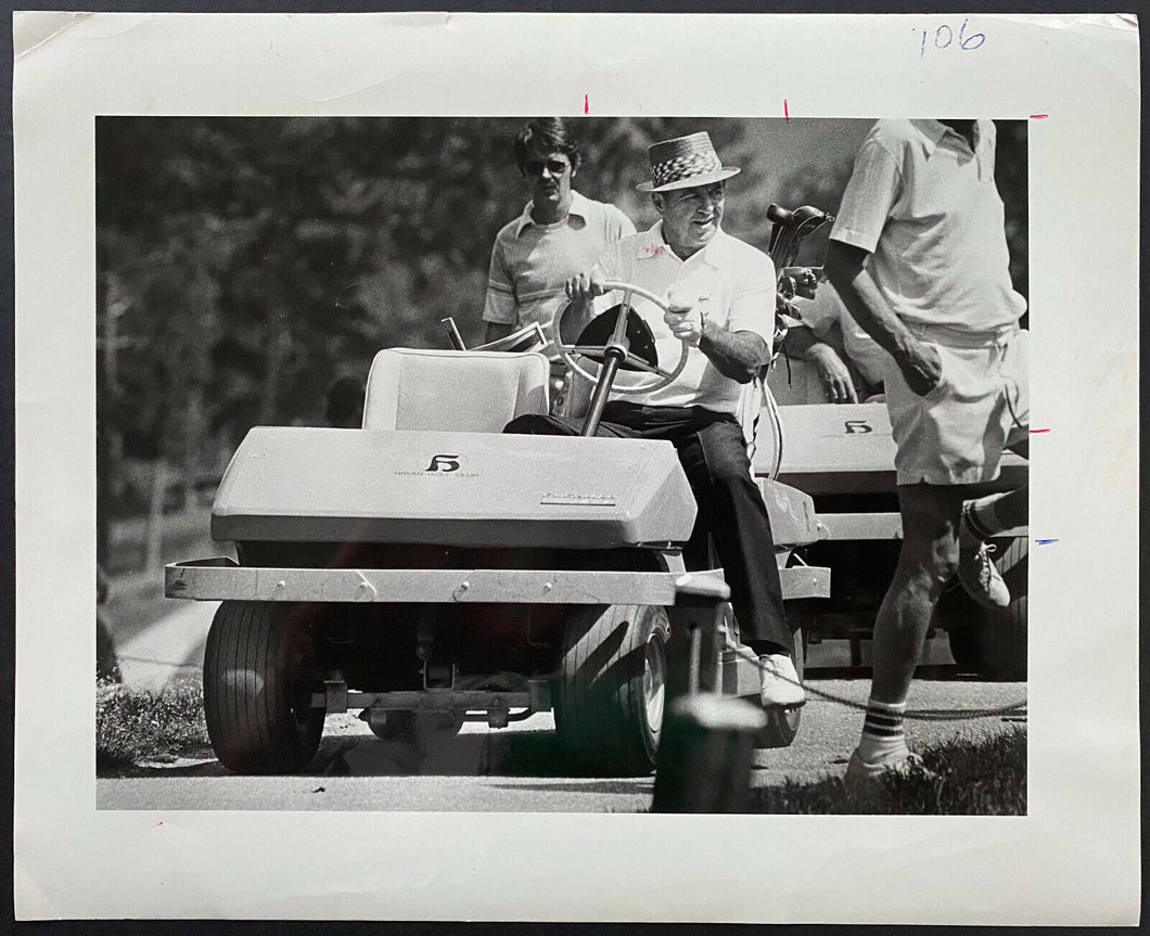 1989 Type 1 Denver Post Press Photo Hall Of Fame Golfer Sam Snead Date Stamped