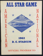 1962 MLB All Star Game Baseball Program DC Stadium Washington National League