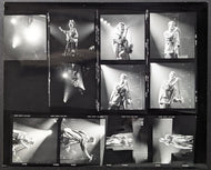 c1978 David Bowie Concert Contact Sheet Composite Photo Music Rock Vintage