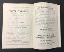 Load image into Gallery viewer, 1927 Rhode Island Reds vs Quebec Beavers Hockey Program Canadian American League
