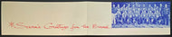 1961 Cleveland Barons NHL Hockey Christmas Card Seasons Greetings Vintage