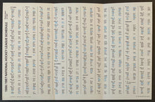 Load image into Gallery viewer, 1986-87 NHL Hockey Vintage Esso Foldout Schedule Vtg Sked
