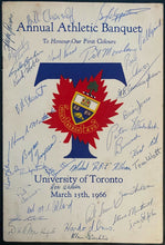 Load image into Gallery viewer, 1966 University Of Toronto Canada Hockey Banquet Program Varsity Blues
