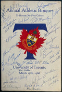 1966 University Of Toronto Canada Hockey Banquet Program Varsity Blues
