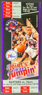 1997 Maple Leaf Gardens Toronto Raptors NBA Basketball Ticket Damon Stoudamire