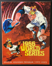 Load image into Gallery viewer, 1966 World Series MLB Baseball Program LA Dodgers vs Baltimore Orioles Koufax
