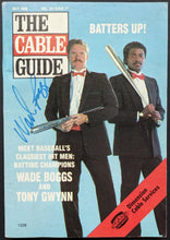 Load image into Gallery viewer, 1988 Wade Boggs Autographed The Cable Guide Signed T.V. Schedule MLB

