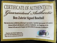 Load image into Gallery viewer, Ben Zobrist Autographed Signed Major League Baseball + AL East Champs Inscribed
