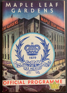 1947 Maple Leaf Gardens College Old Boys' Hockey Night Program Vintage