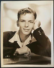 Load image into Gallery viewer, Circa 1945 Young Frank Sinatra Vintage MGM Studio Type 1 Photo Music Sensation
