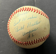 Load image into Gallery viewer, Russ Goetz + Bill Haller Umpires Signed Autographed American League Baseball
