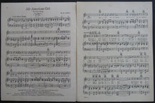 Load image into Gallery viewer, 1932 North America&#39;s Collegiate Football PVG Sheet Music - All American Girl
