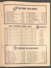 Load image into Gallery viewer, 1965 Detroit Olympia Game 1 Stanley Cup Semi-Final Program Red Wings NHL Hockey
