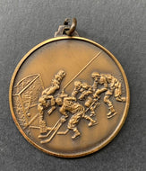 Vintage Rare Hockey Medal Unawarded Sports Made of Metal