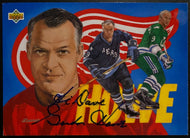 1992 Gordie Howe Signed Upper Deck Hockey Card Autographed Detroit Red Wings JSA
