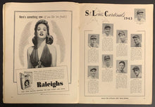 Load image into Gallery viewer, 1943 World Series Program Yankee Stadium New York vs St Louis Cardinals Vintage
