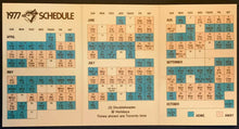 Load image into Gallery viewer, 1977 Toronto Blue Jays Inaugural Season 1st Year Schedule Baseball MLB Sked
