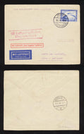 1929 MIT LUFTSCHIFF GRAF ZEPPELIN Cover Envelope Vintage Airship Berlin Posted