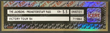 Load image into Gallery viewer, 1984 The Jacksons Promoter Staff Pass Victory Tour Backstage Pass iCert
