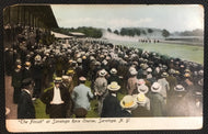 1900s Saratoga Race Course Postcard Horse Racing Track Finish New York Leipzig